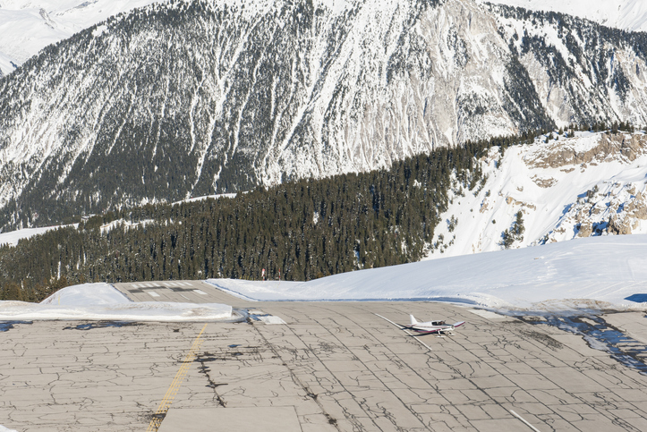 view of courchevel altiport